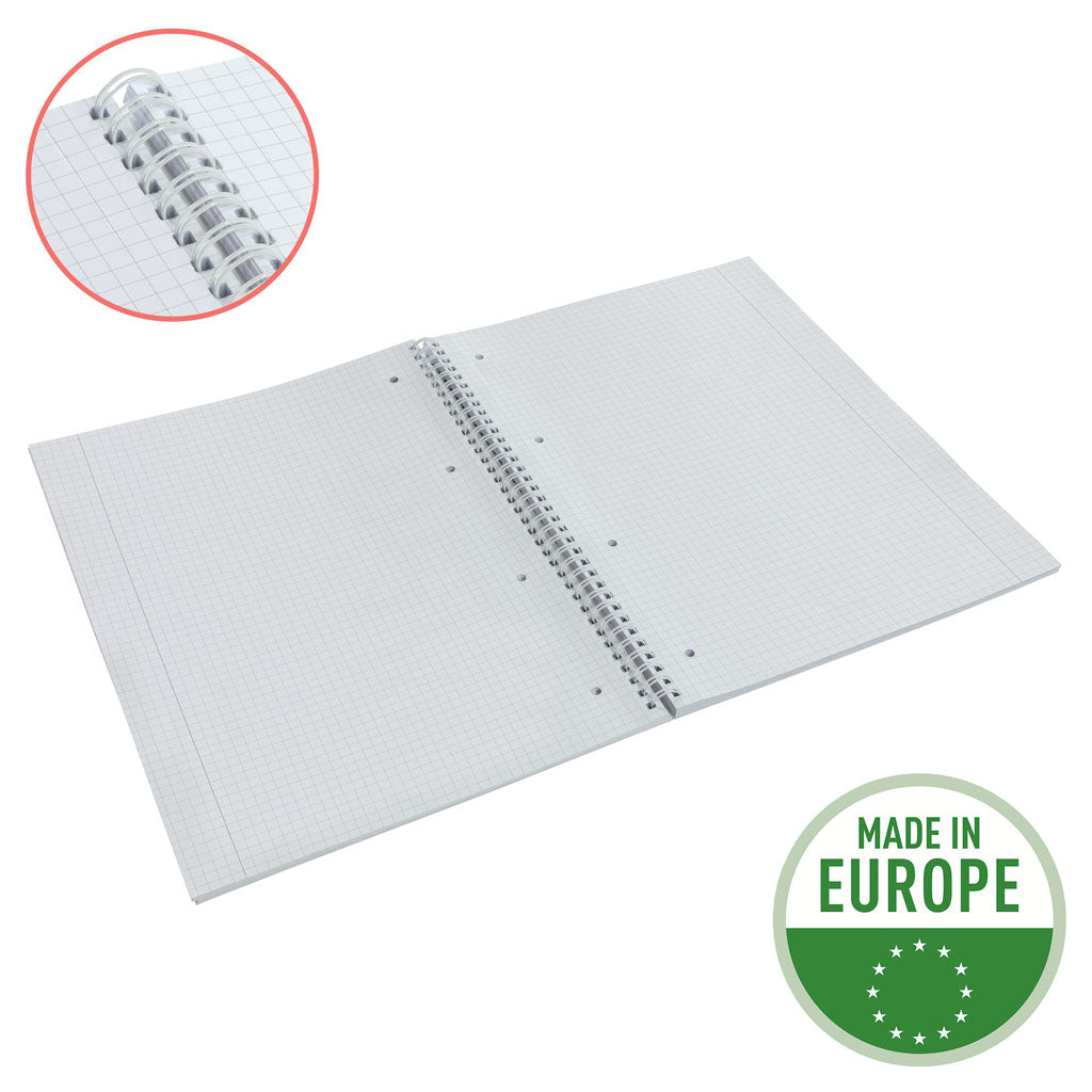 CAIET BIROU SPIRA A4 80 FILE ARITMETICA LAVANDA COPERTA CARTON COLOUR'BREEZE ESSELTE