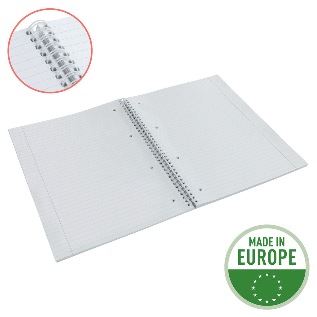 CAIET BIROU SPIRA A4 80 FILE DICTANDO CORAI COPERTA CARTON COLOUR'BREEZE ESSELTE