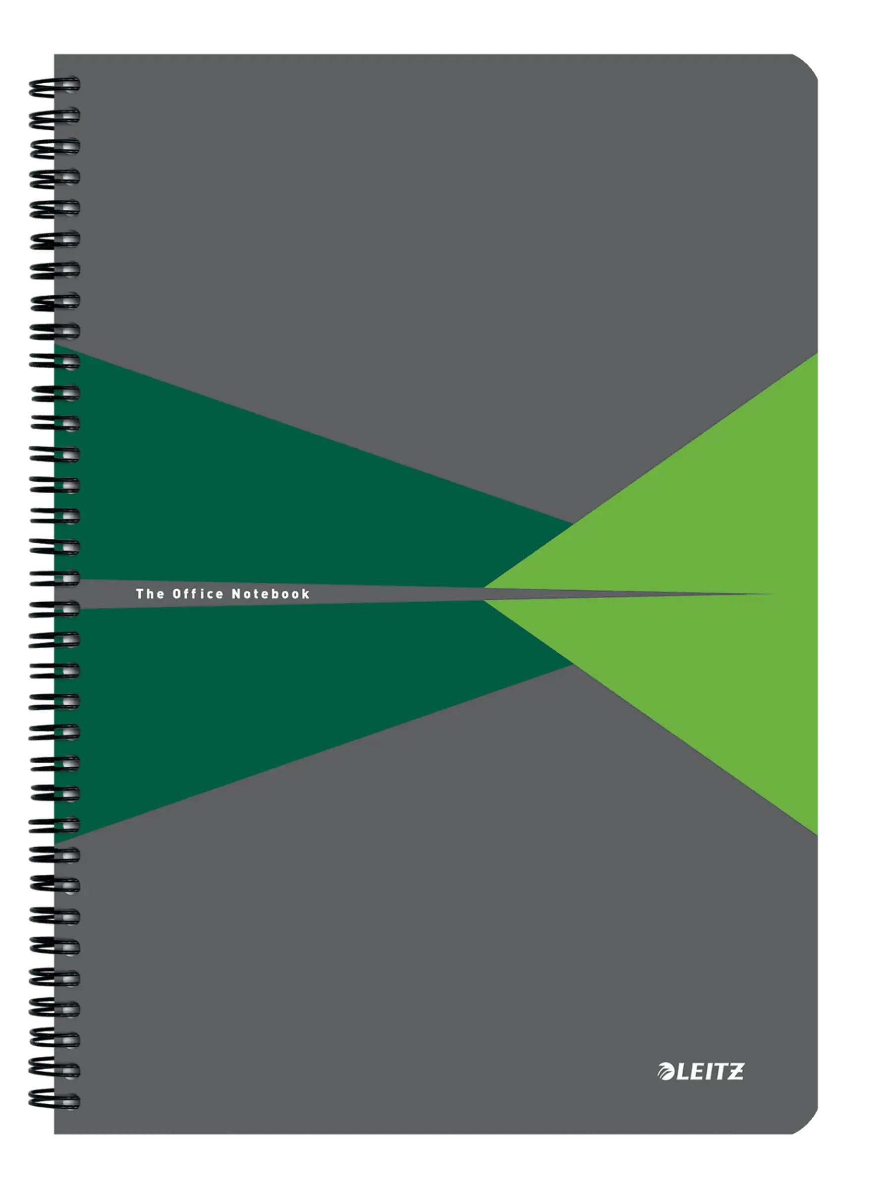 CAIET BIROU SPIRA A4 DICTANDO VERDE COPERTA PP OFFICE LEITZ