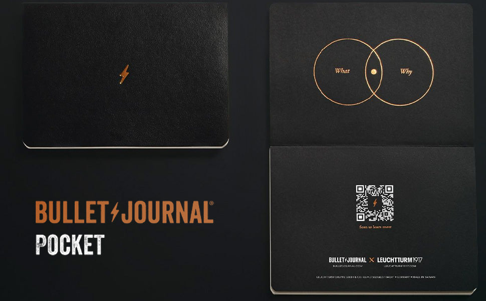 CAIET BULLET JOURNAL POCKET COPERTA FLEXIBILA GALBEN 3/SET LEUCHTTURM