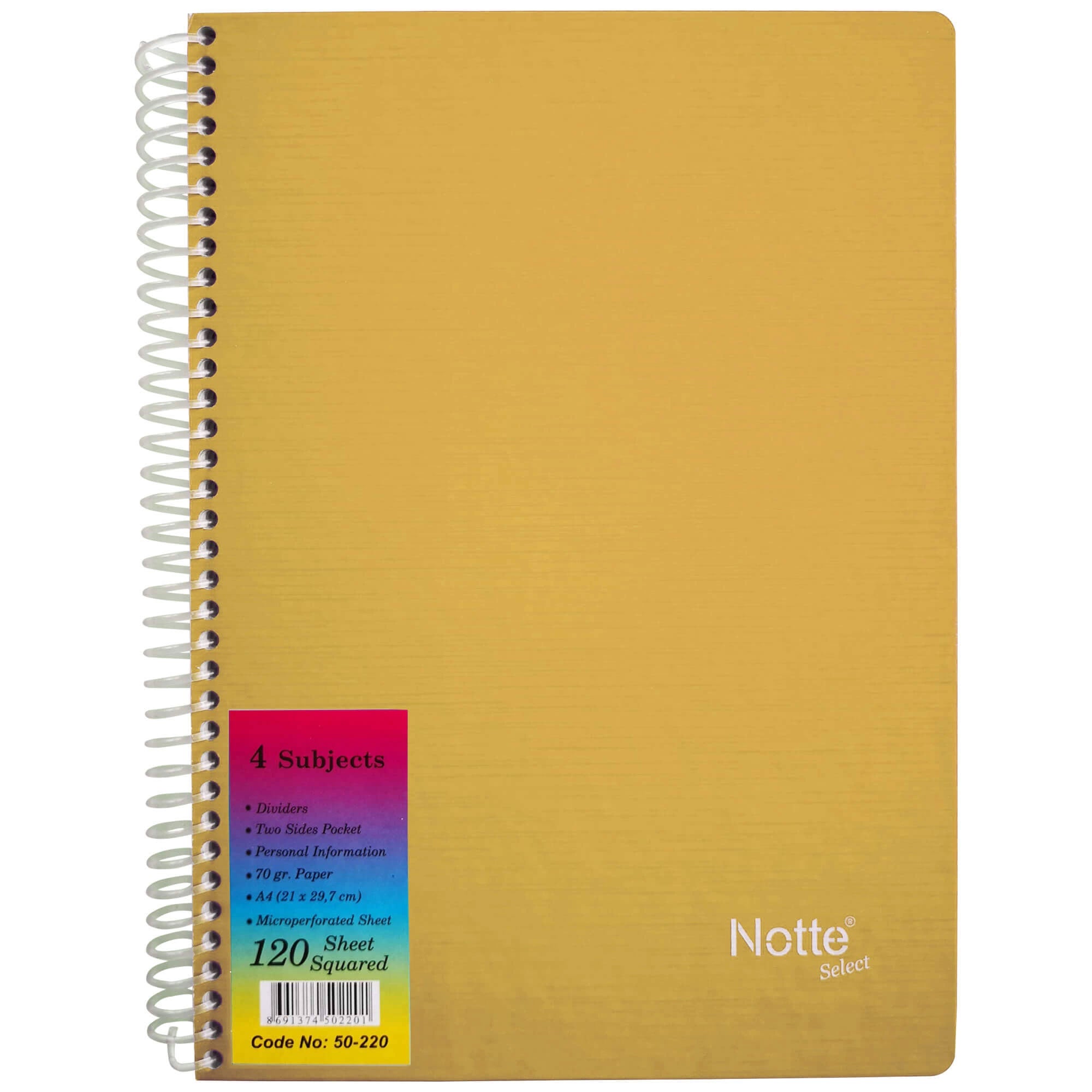 CAIET SPIRA A4 120 FILE ARITMETICA 4 SUBIECTE COPERTA CARTONATA NOTTE