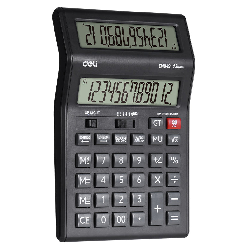 CALCULATOR BIROU 12 DIG DISPLAY DUBLU M049 DELI