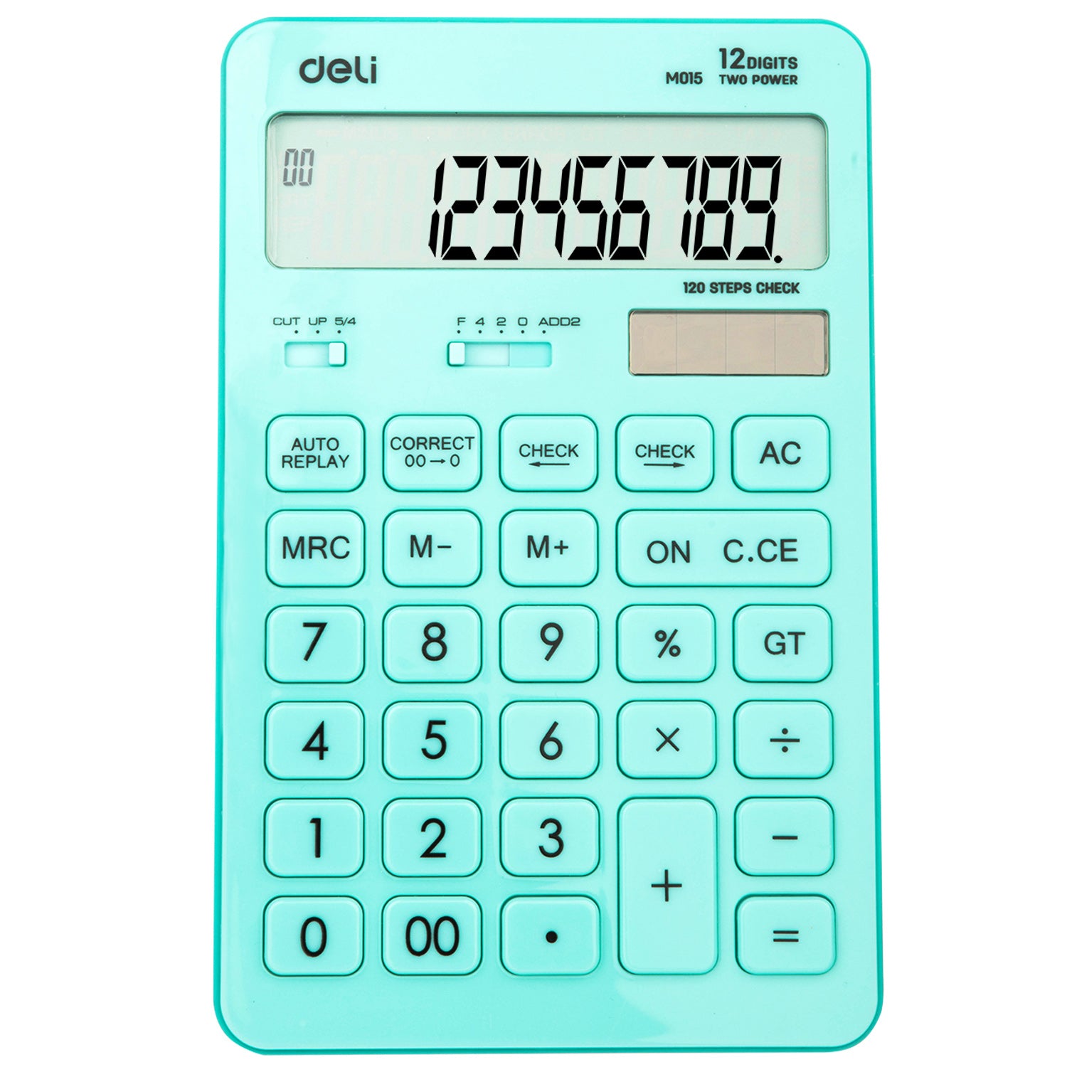 CALCULATOR BIROU 12DIG 1531 BLEU PASTEL DELI