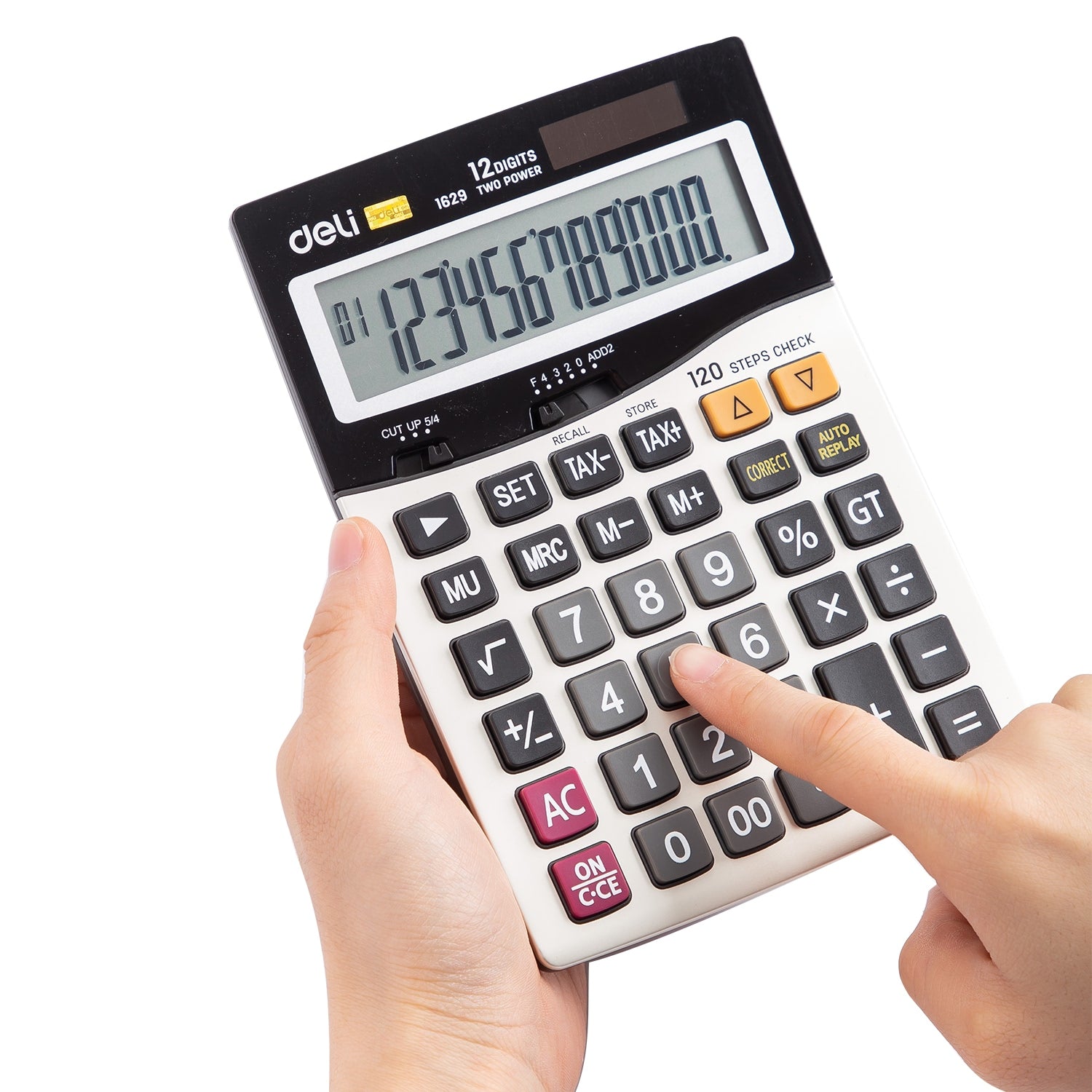 CALCULATOR BIROU 12DIG METAL 1629 DELI