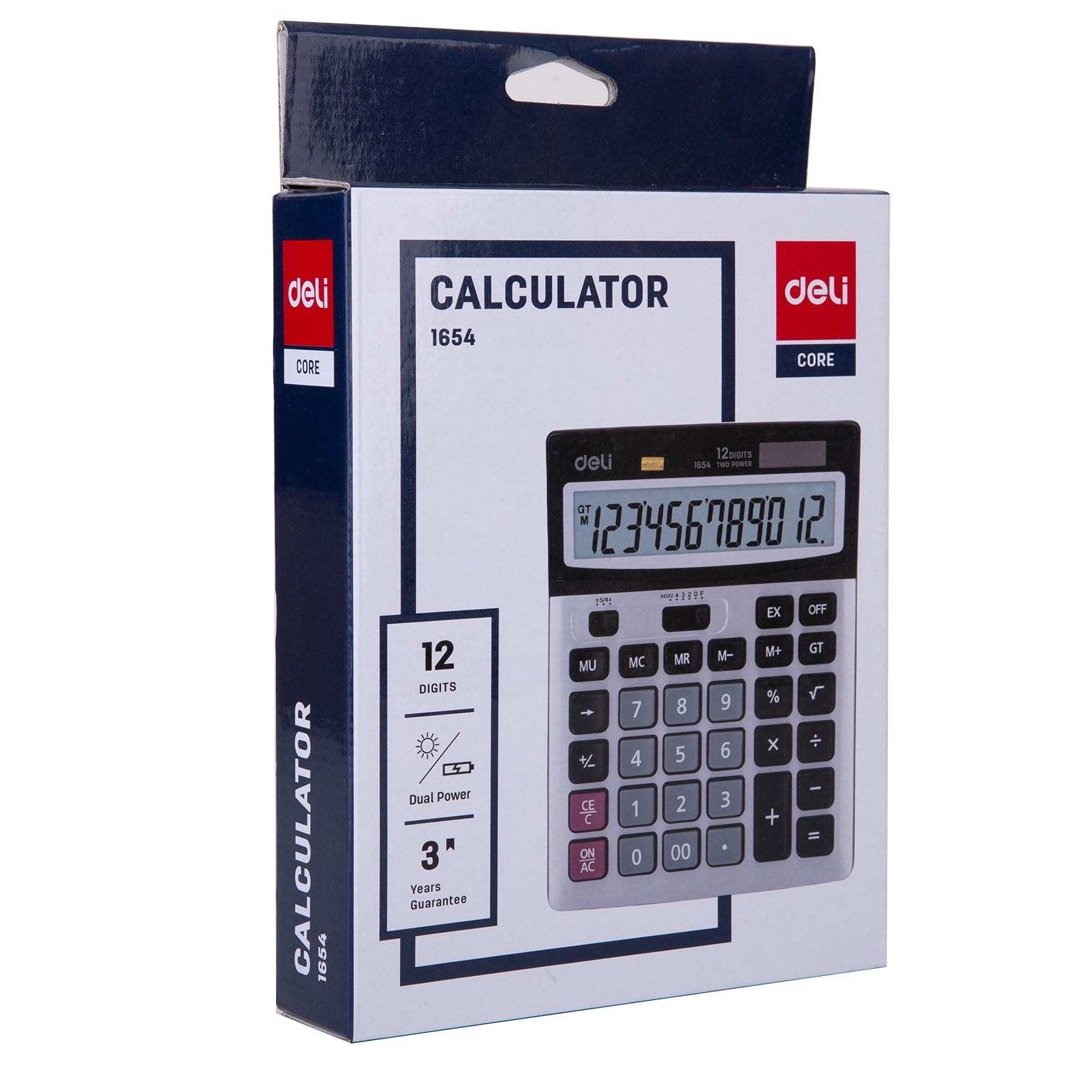 CALCULATOR BIROU 12DIG METAL 1654 DELI