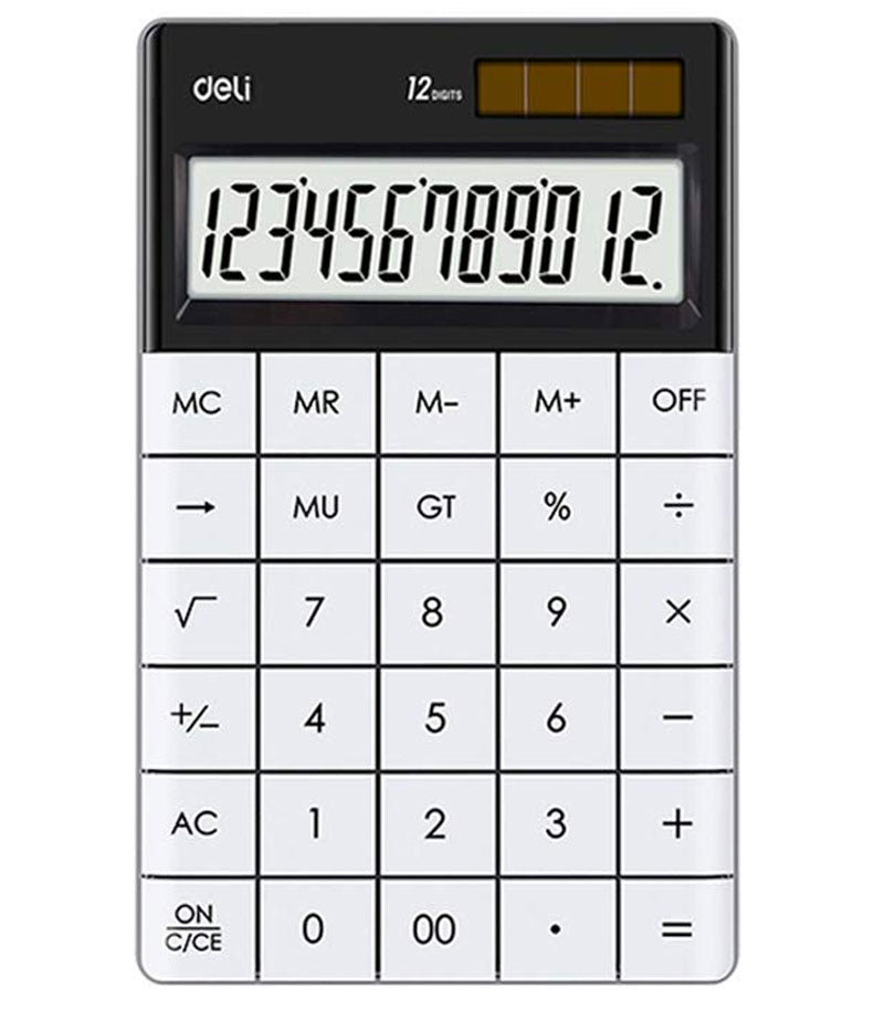 CALCULATOR BIROU 12DIG MODERN ALB DELI