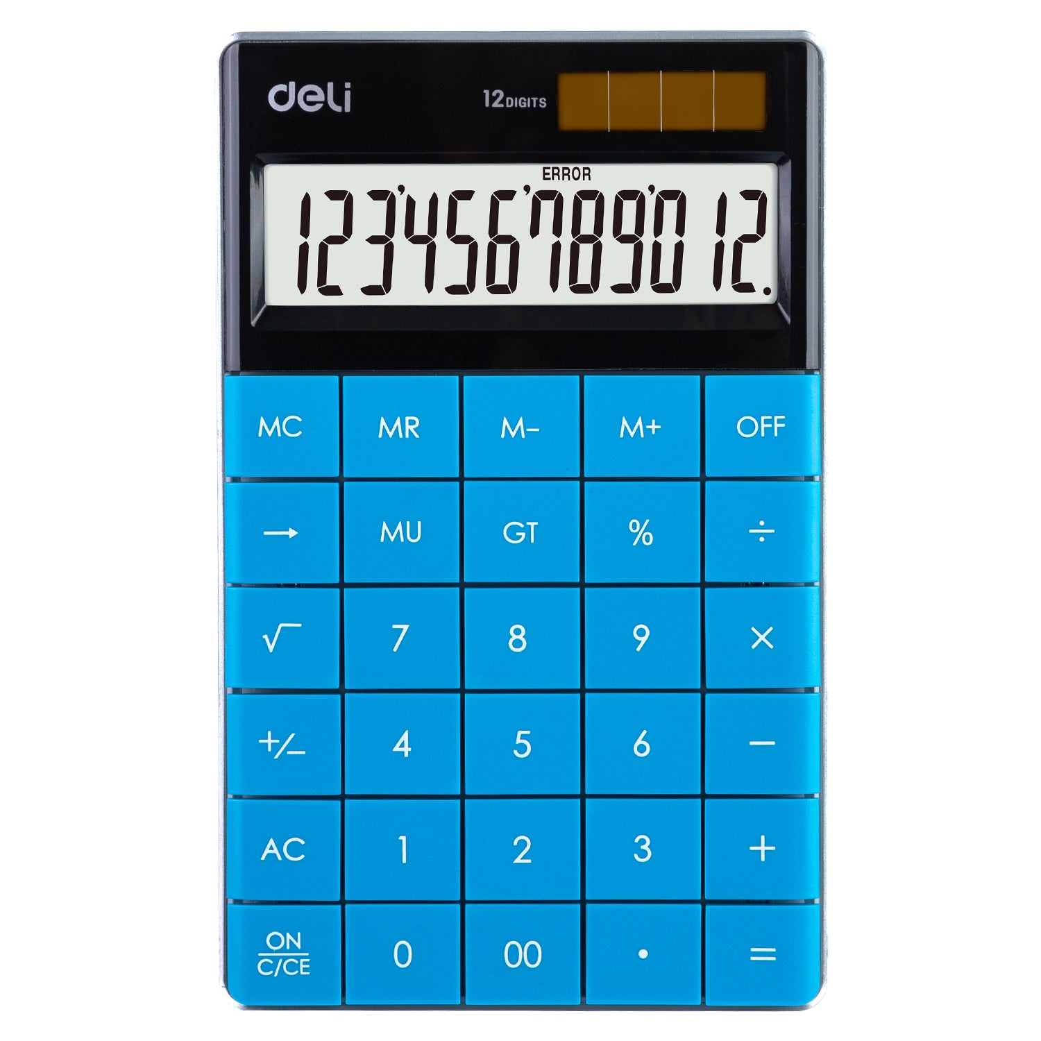 CALCULATOR BIROU 12DIG MODERN ALBASTRU DELI
