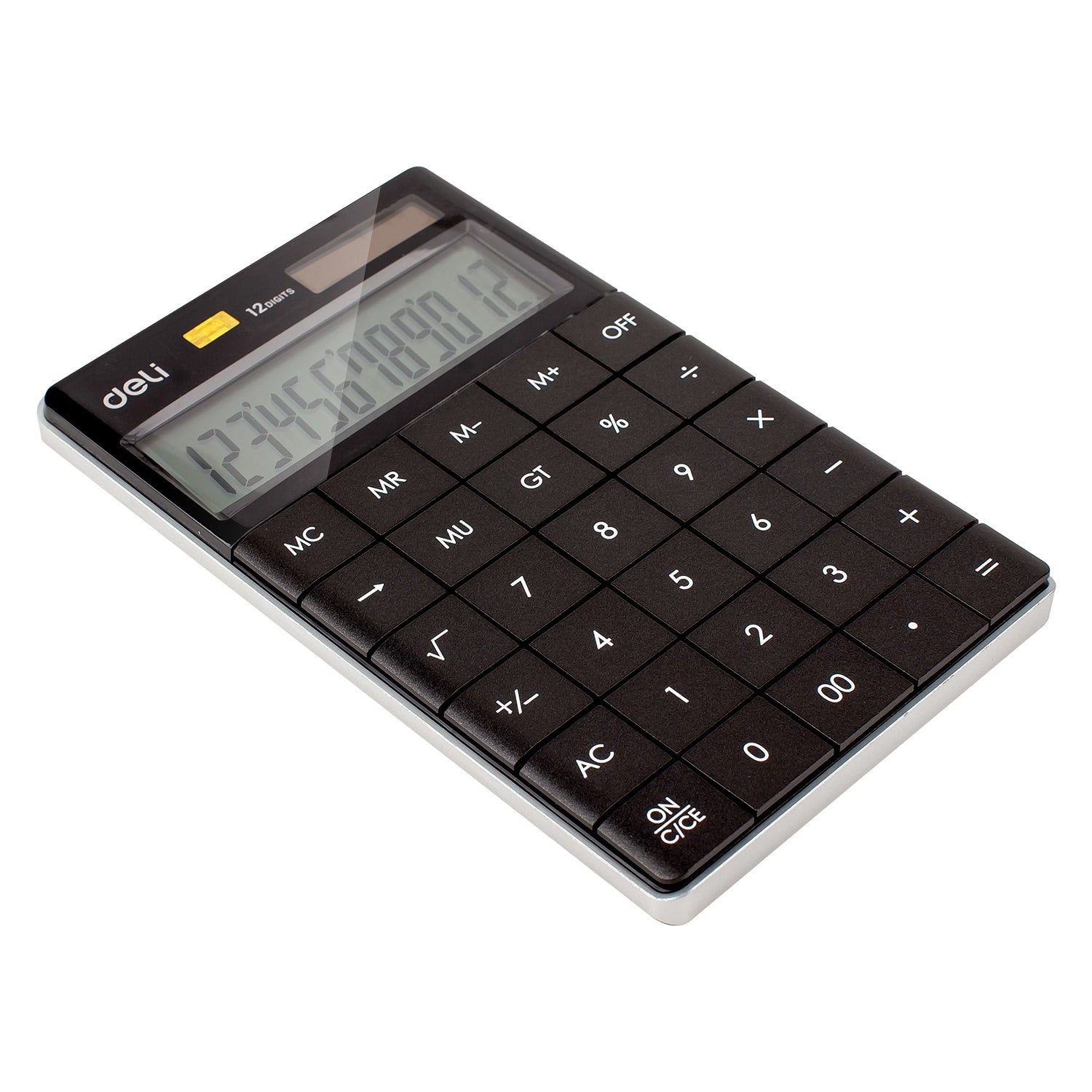 CALCULATOR BIROU 12DIG MODERN NEGRU DELI