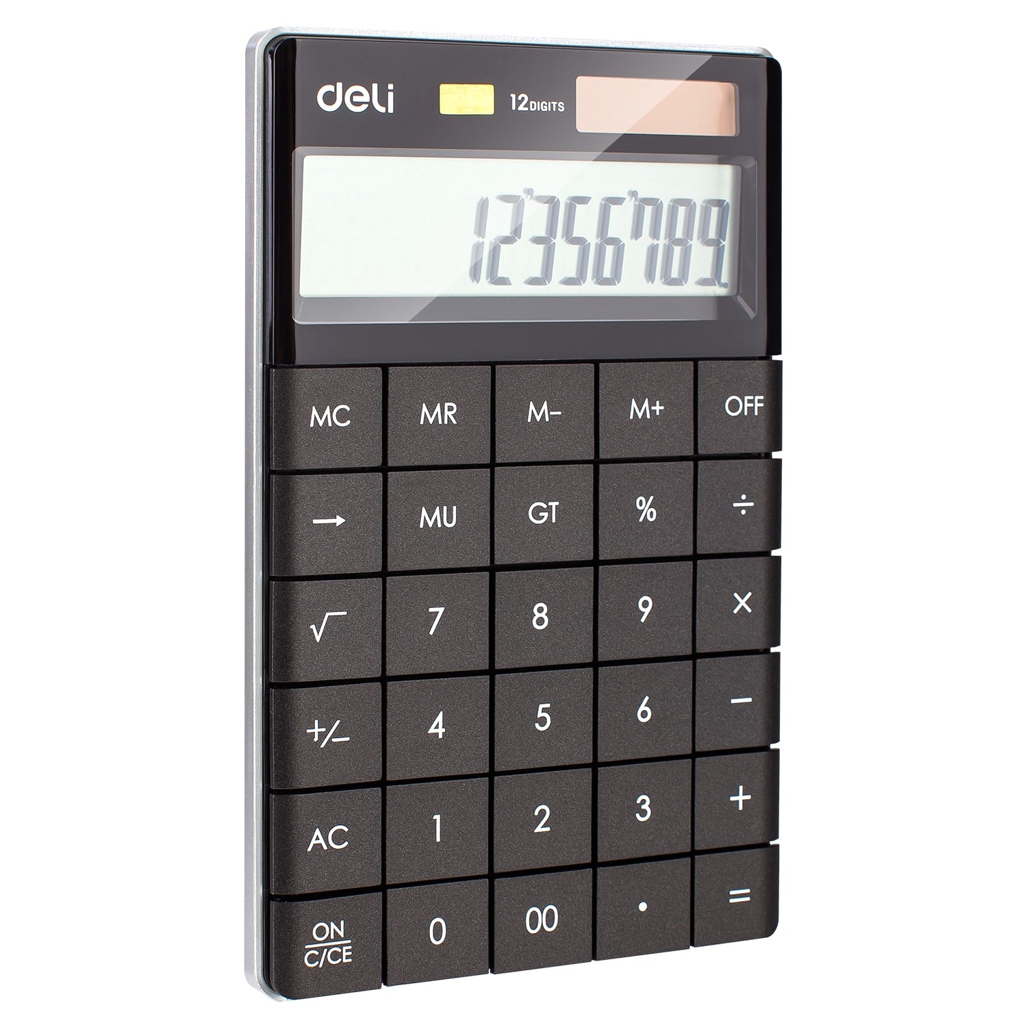 CALCULATOR BIROU 12DIG MODERN NEGRU DELI