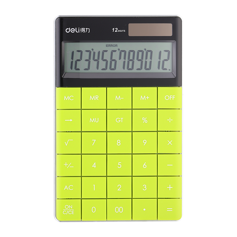 CALCULATOR BIROU 12DIG MODERN VERDE DELI