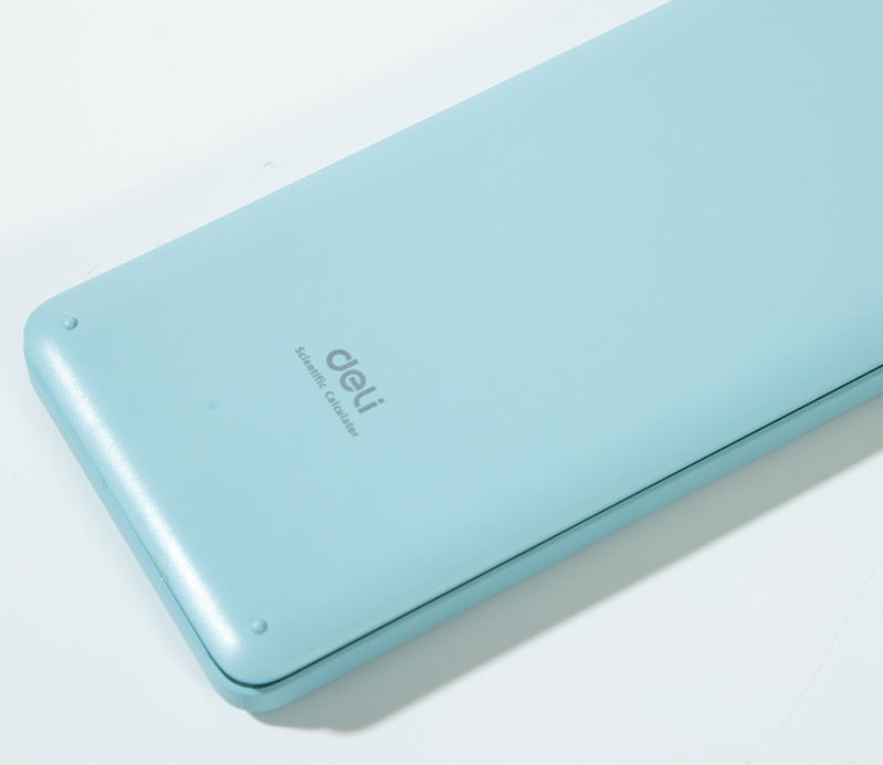 CALCULATOR STIINTIFIC 12DIG 240F BLEU LONGREEN PLASTIC RECICLAT DELI