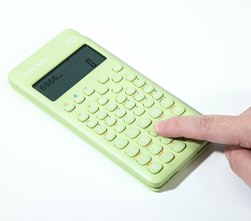 CALCULATOR STIINTIFIC 12DIG 240F VERNIL LONGREEN PLASTIC RECICLAT DELI