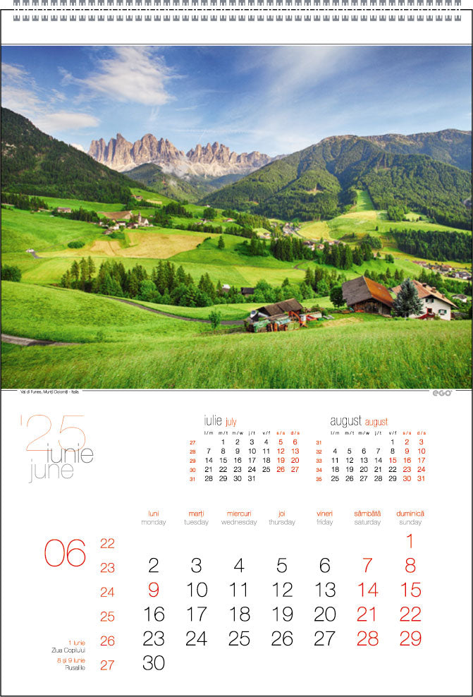 CALENDAR PERETE PEISAJE 13 FILE EGO