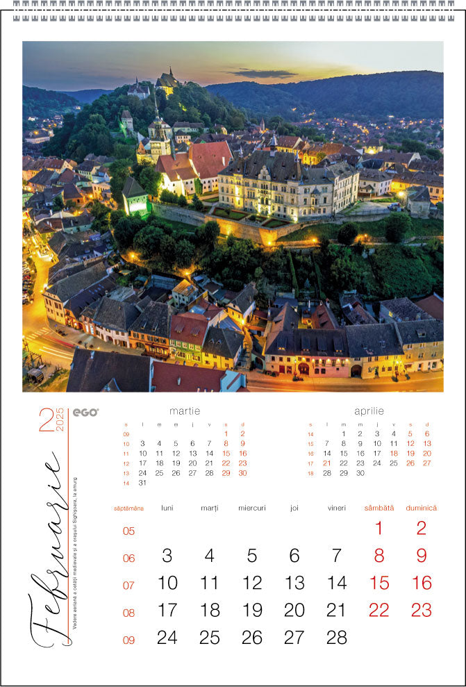 CALENDAR PERETE ROMANIA 13 FILE EGO