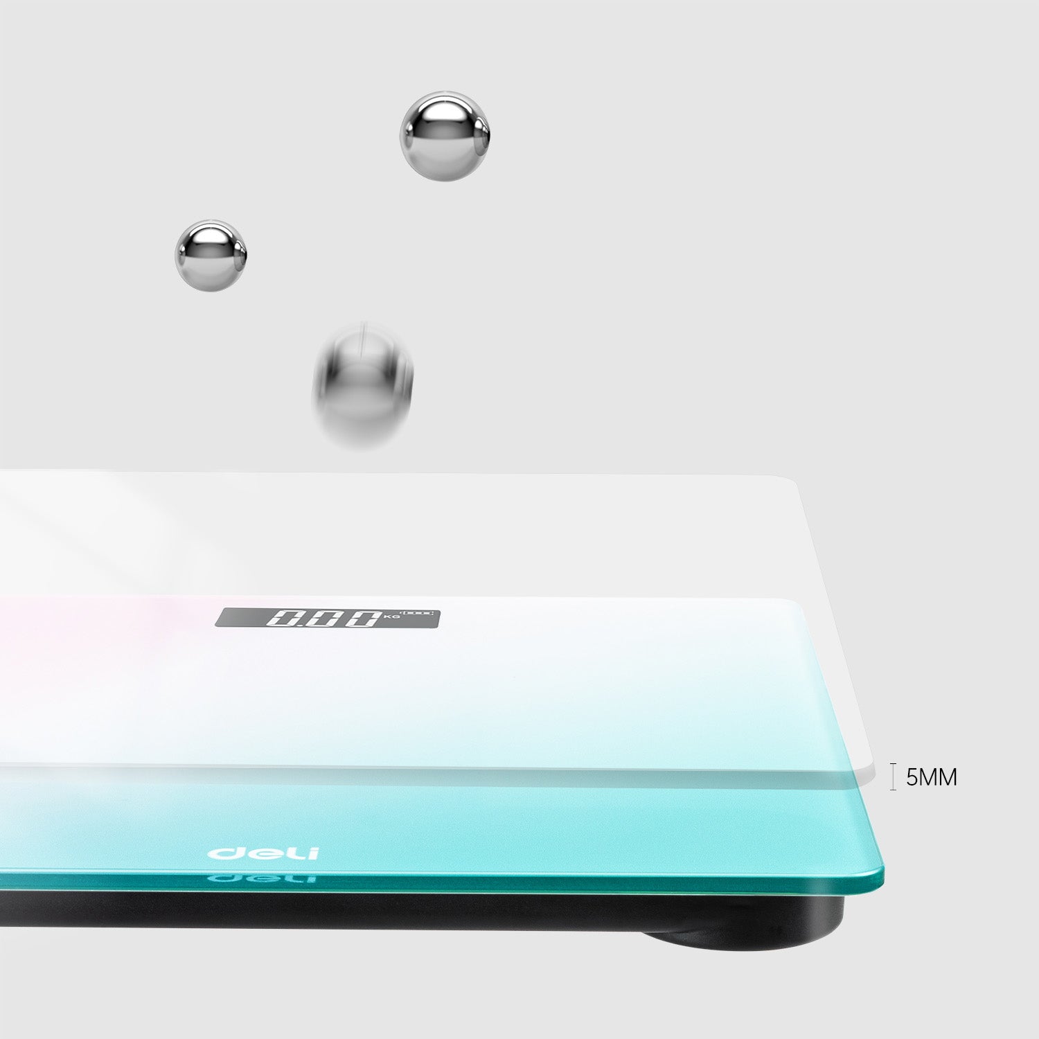 CANTAR ELECTRONIC STICLA BICOLOR DELI