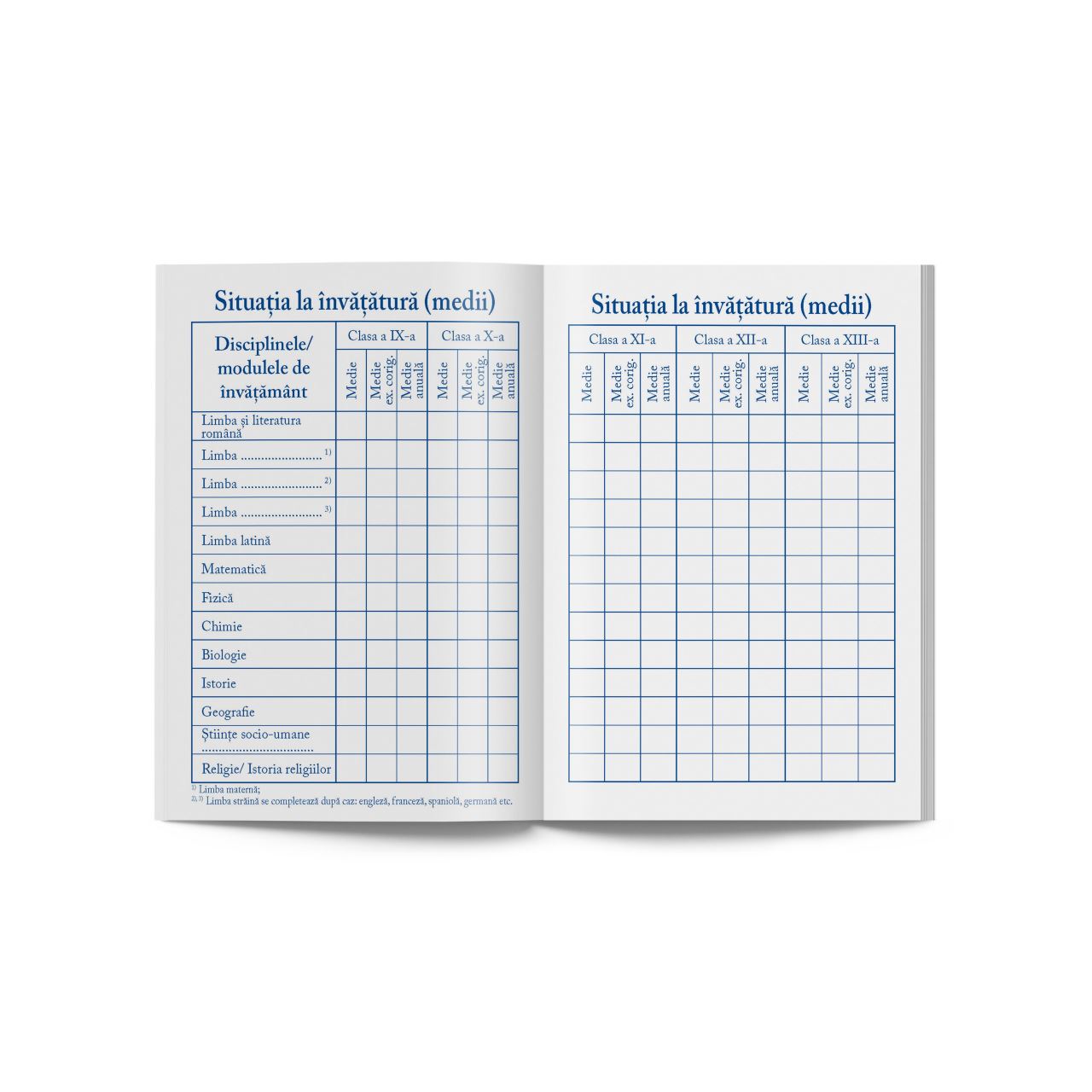 CARNET ELEV CL. 9-12