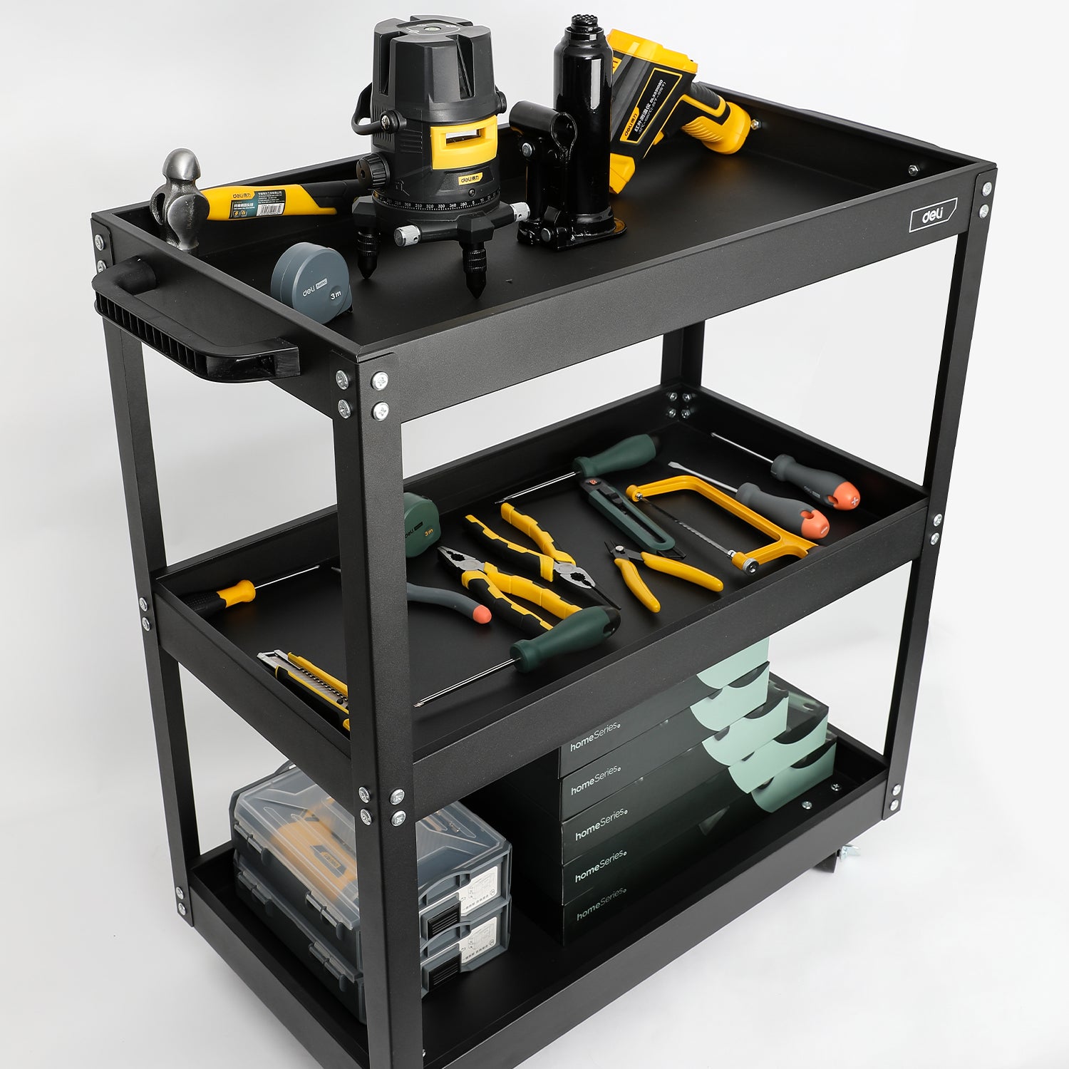 CARUCIOR METALIC CU ROTILE PENTRU SCULE 700X350X760MM DELI