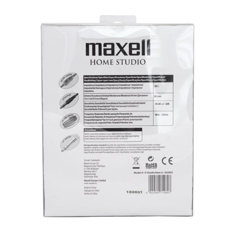 CASTI AUDIO CU FIR HOME STUDIO MAXELL