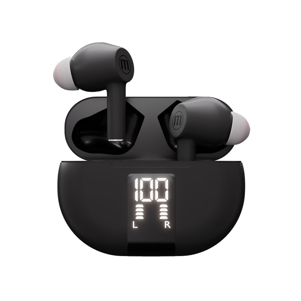 CASTI FARA FIR BLUETOOTH TWS MAXPODS TIP EARBUDS NEGRE MAXELL