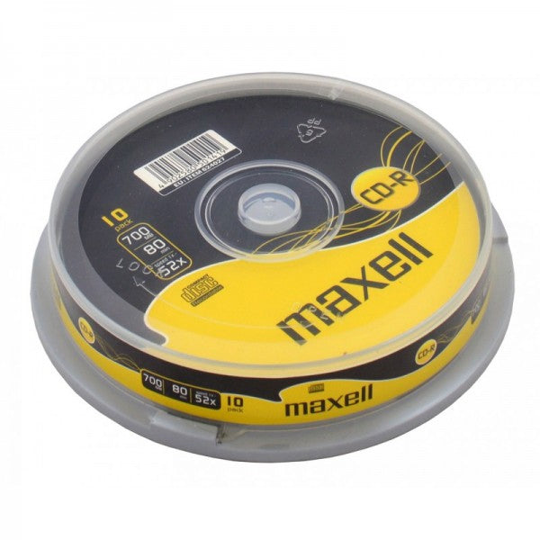 CD-R 10/SET 700MB 52X CAKE BOX MAXELL