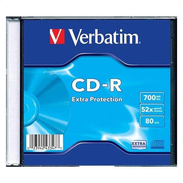 CD-R SLIM VERBATIM 43415 700MB 52X EXTRA PROTECTION