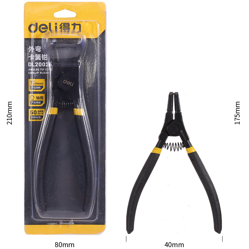 CLESTE CU VARF SUBTIRE CURBAT 7 INCH NEGRU DL20024 DELI