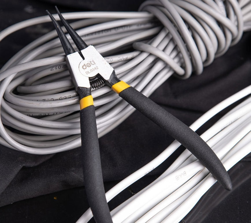 CLESTE CU VARF SUBTIRE PT PRECIZIE 7 INCH NEGRU DL0342 DELI