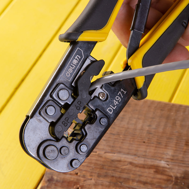 CLESTE PT SERTIZARE CABLURI 4/6/8P DELI