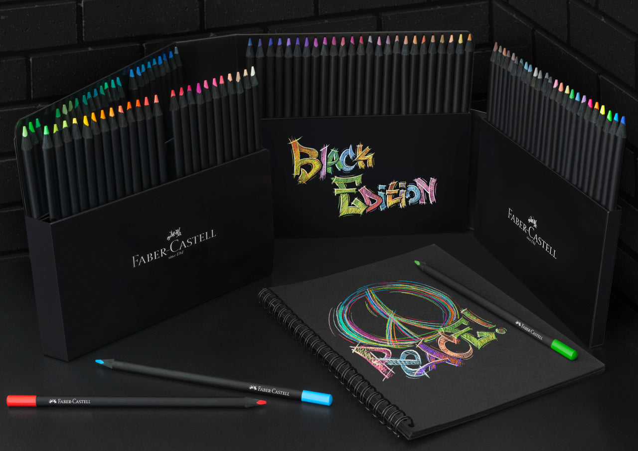 CREIOANE COLORATE 100 CULORI BLACK EDITION FABER-CASTELL