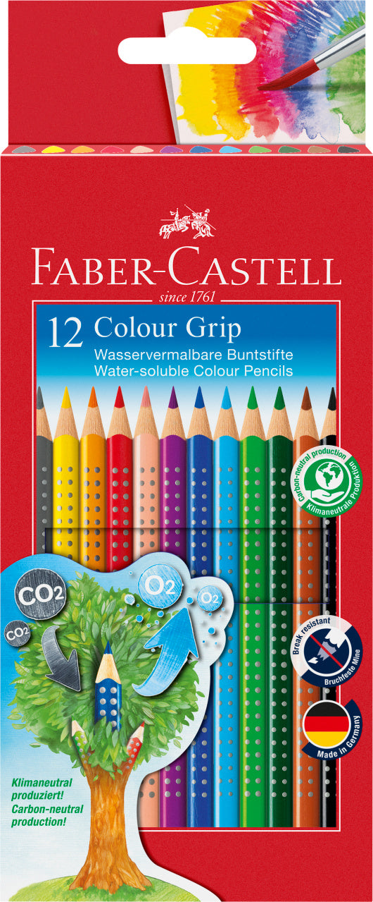 CREIOANE COLORATE 12 CULORI GRIP 2001 FABER-CASTELL