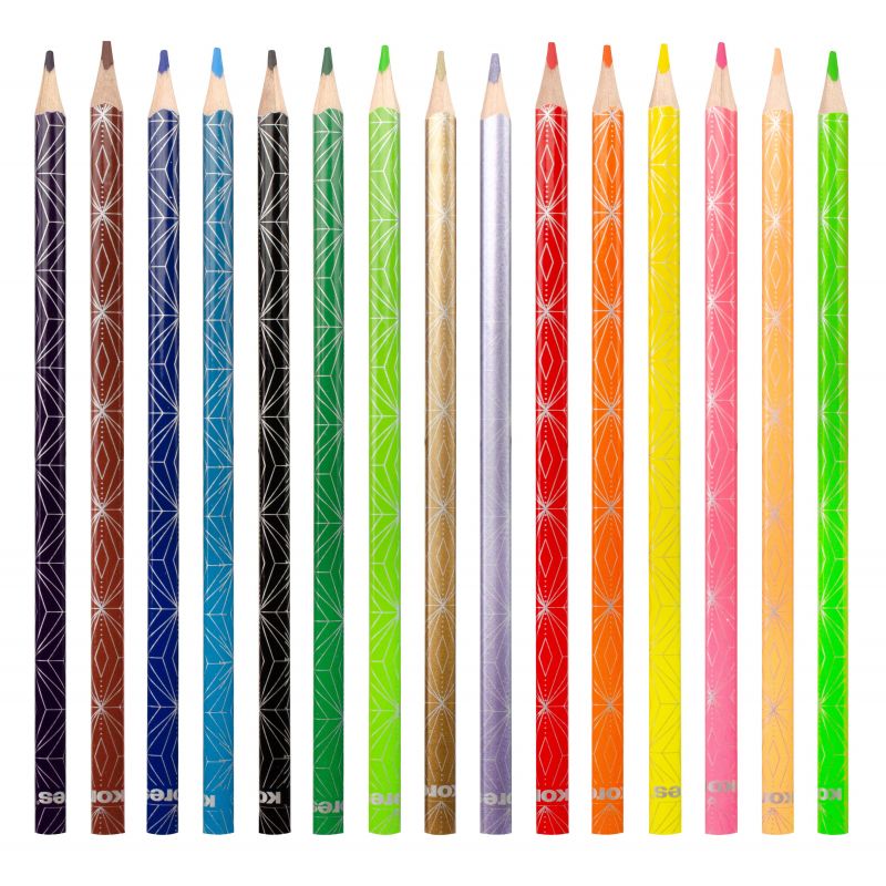 CREIOANE COLORATE 12 CULORI + INCL. 2 METALICE + 1 NEON KORES