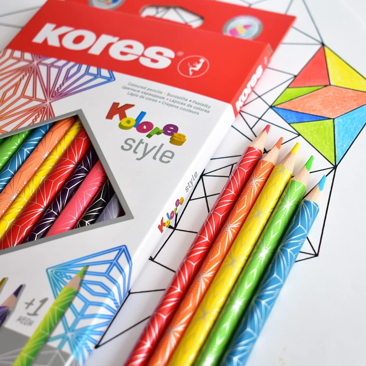 CREIOANE COLORATE 12 CULORI + INCL. 2 METALICE + 1 NEON KORES