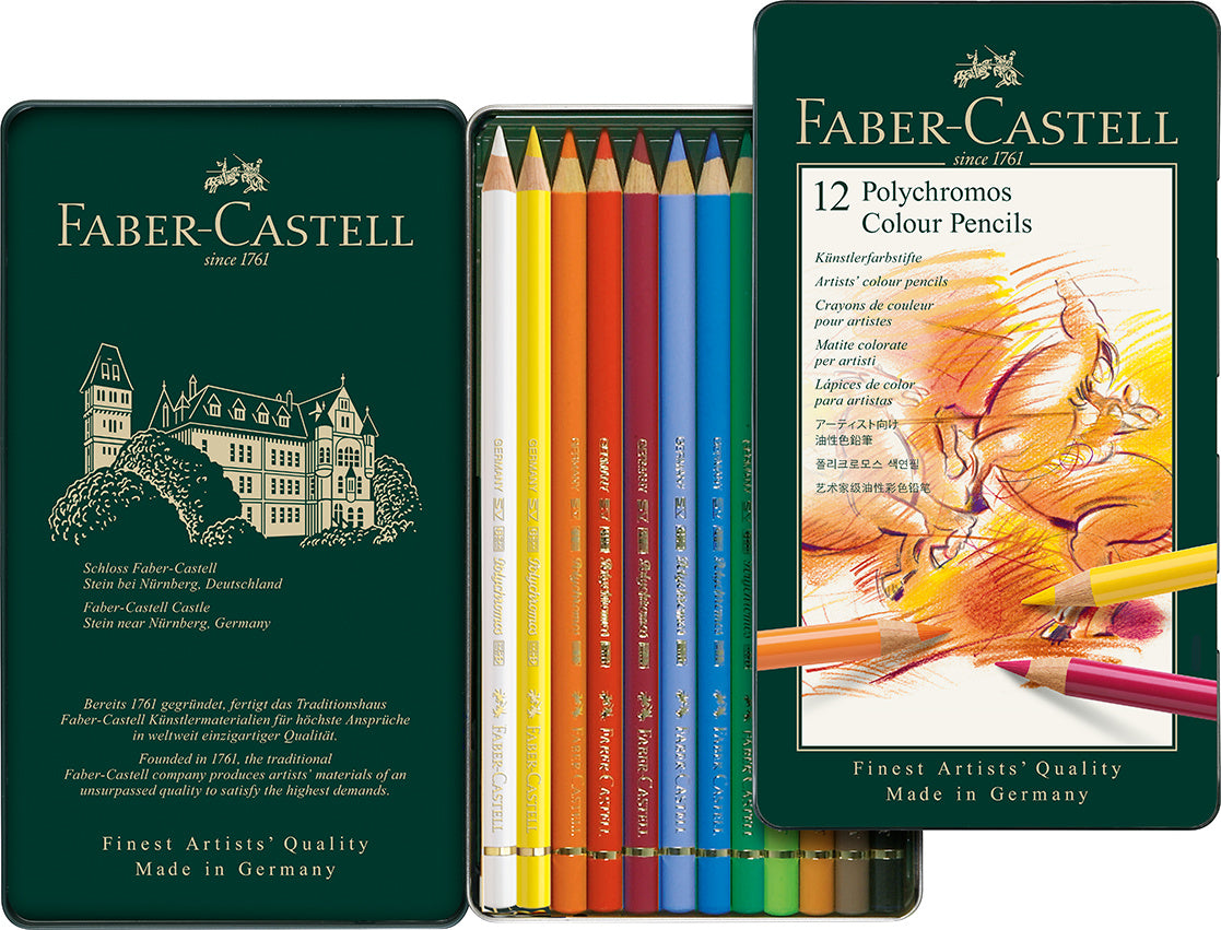 CREIOANE COLORATE 12 CULORI POLYCHROMOS FABER-CASTELL
