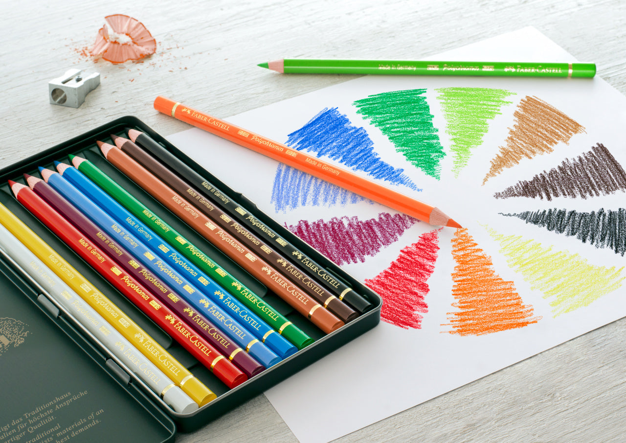 CREIOANE COLORATE 12 CULORI POLYCHROMOS FABER-CASTELL