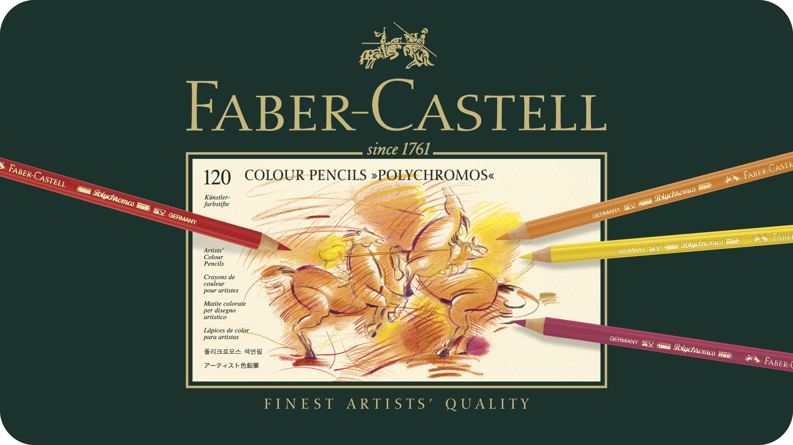 CREIOANE COLORATE 120 CULORI POLYCHROMOS FABER-CASTELL