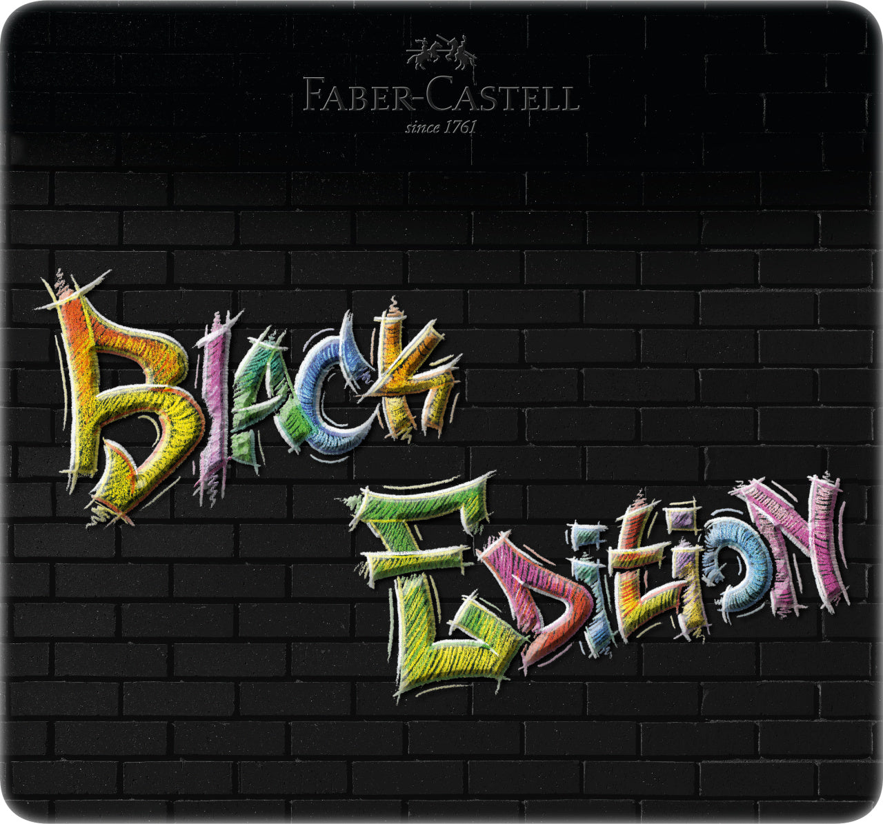 CREIOANE COLORATE 24 CULORI BLACK EDITION CUTIE METAL FABER-CASTELL