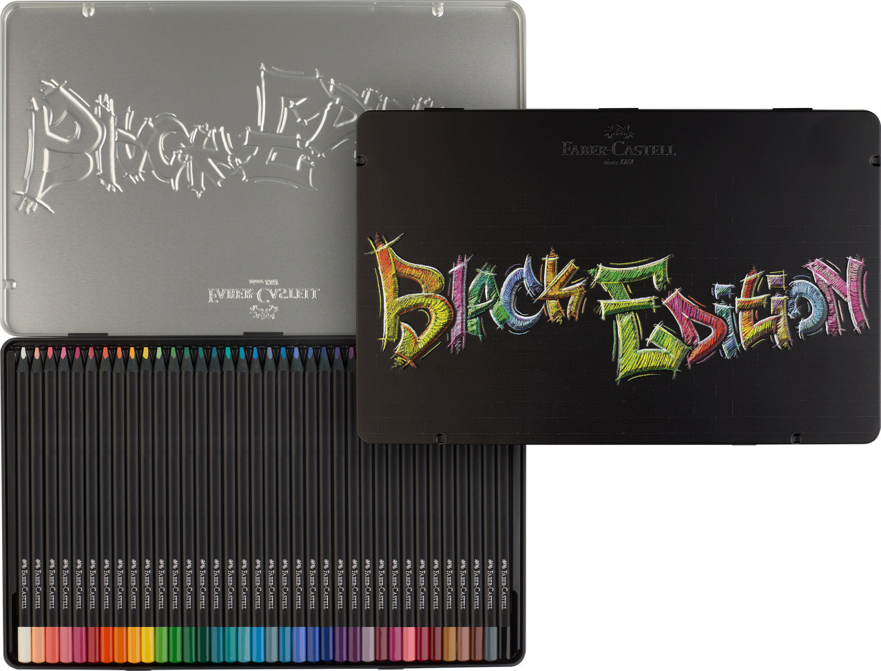 CREIOANE COLORATE 36 CULORI BLACK EDITION CUTIE METAL FABER-CASTELL
