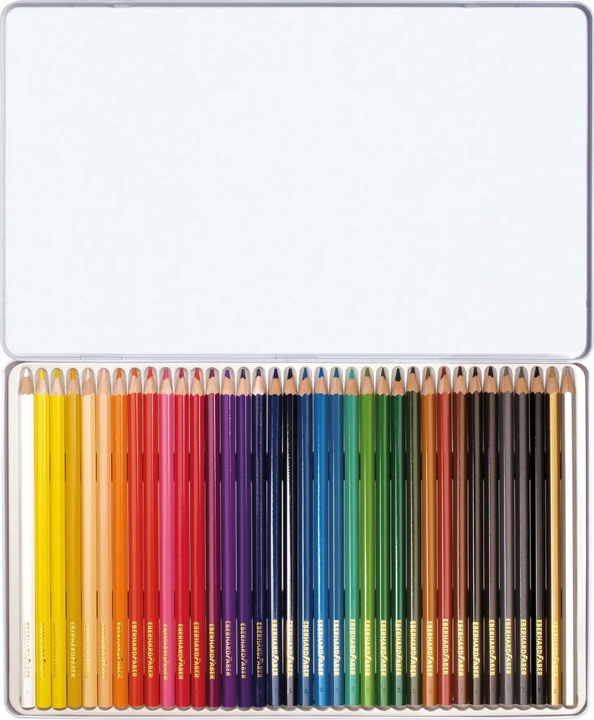 CREIOANE COLORATE 36 CULORI CUTIE METAL EBERHARD FABER