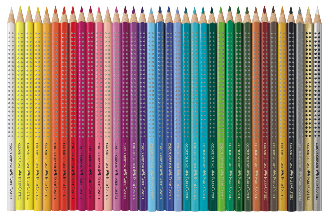 CREIOANE COLORATE 36 CULORI CUTIE METAL GRIP 2001 FABER-CASTELL