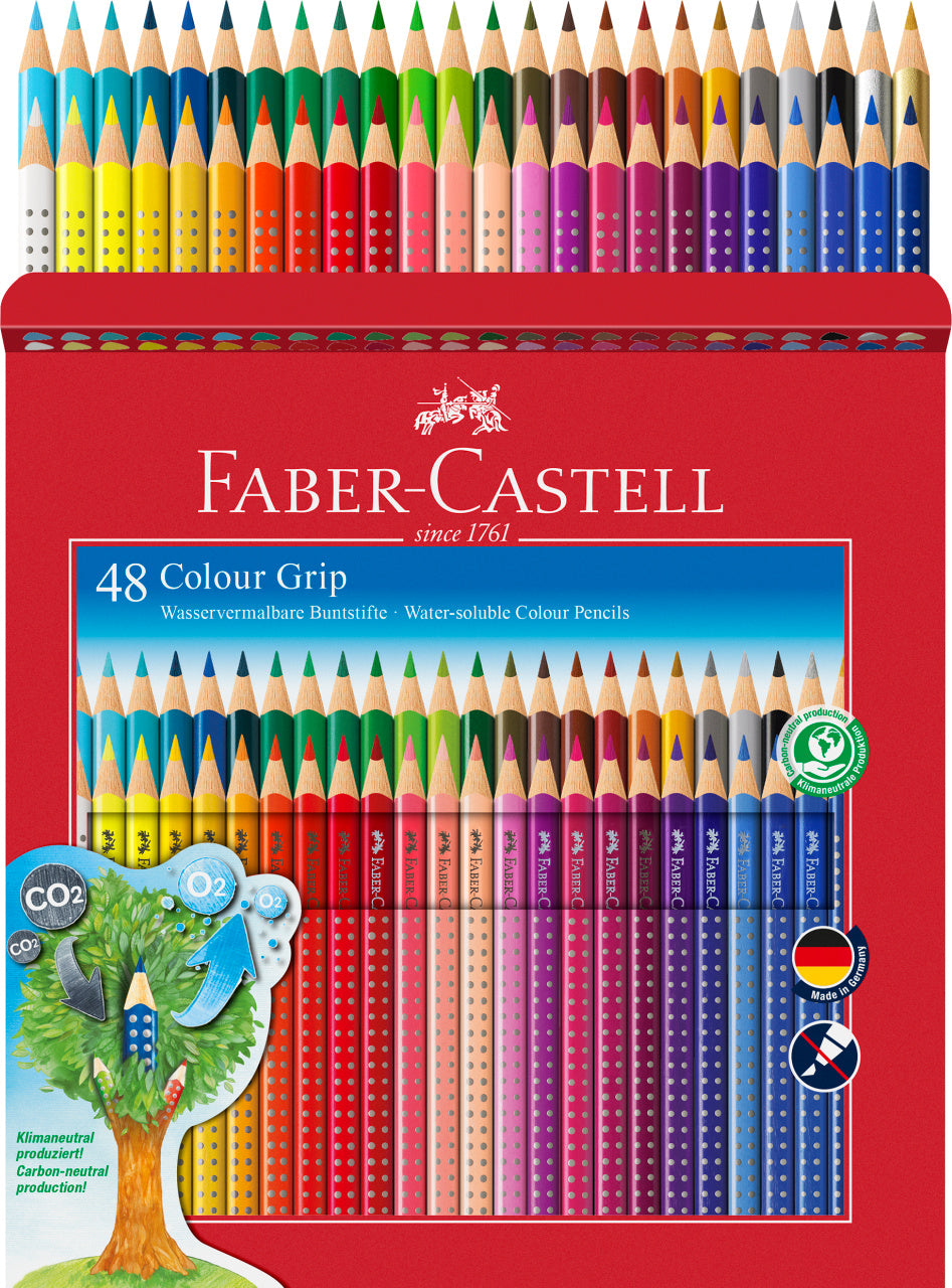 CREIOANE COLORATE 48 CULORI GRIP FABER-CASTELL