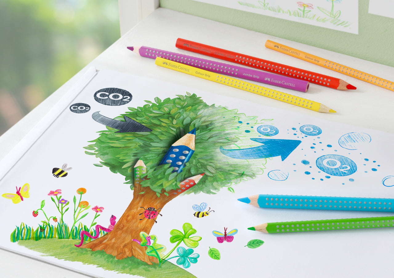 CREIOANE COLORATE 6 CULORI GRIP 2001 FABER-CASTELL