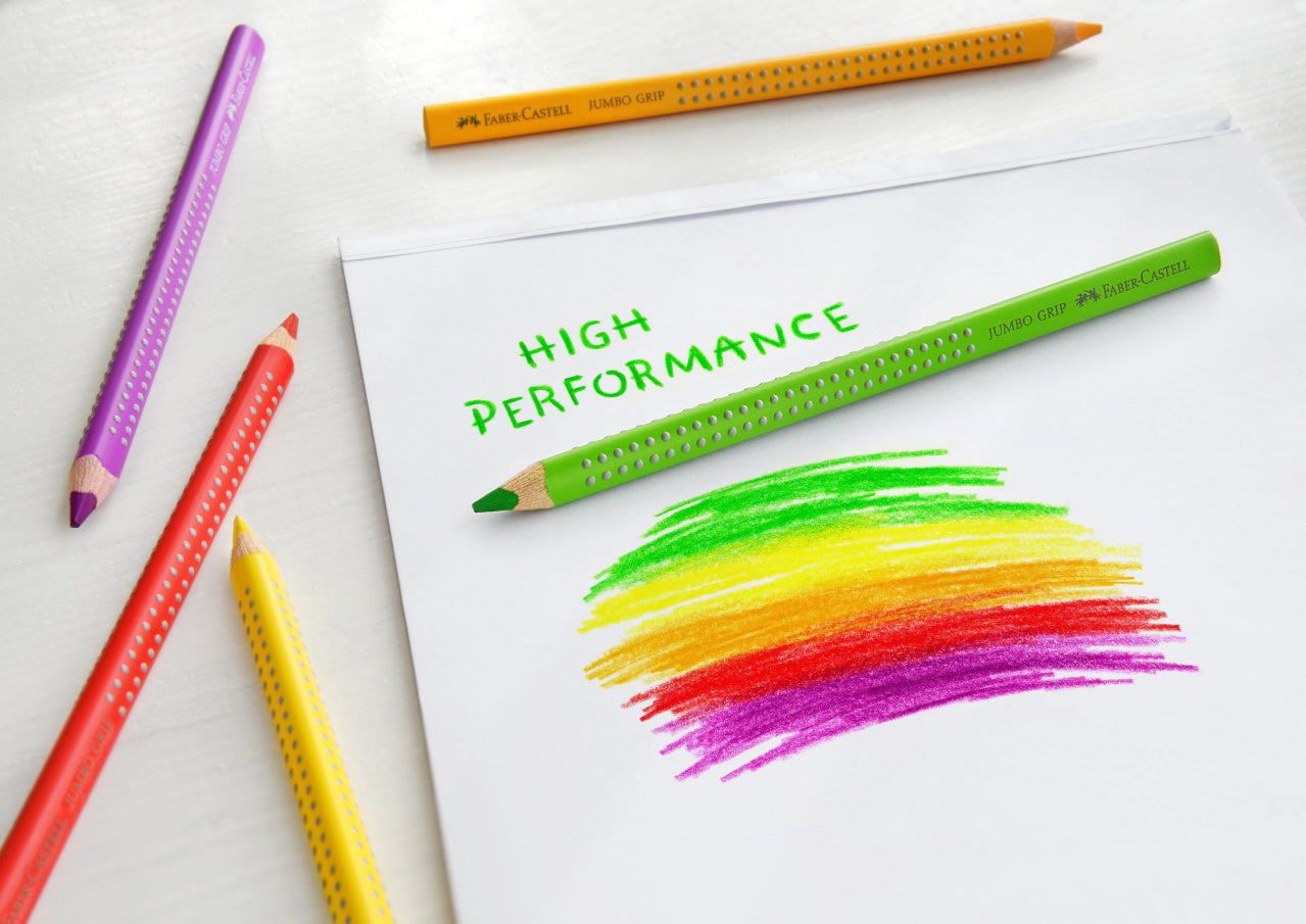 CREIOANE COLORATE 6 CULORI JUMBO GRIP FABER-CASTELL