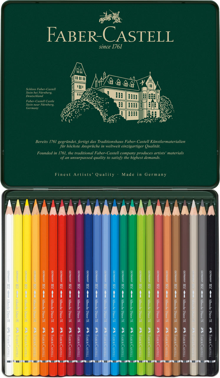 CREIOANE COLORATE ACUARELA 24 CULORI A. DURER FABER-CASTELL