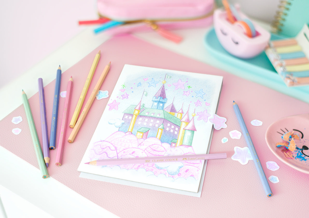 CREIOANE COLORATE PASTEL 10 CULORI FABER-CASTELL
