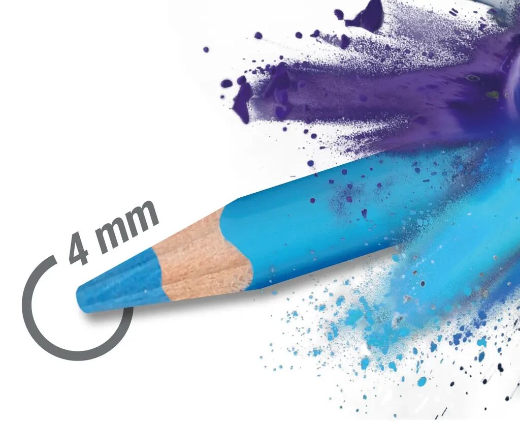 CREIOANE COLORATE TRIUNGHIULARE 24 CULORI ERGONOMICS FABER-CASTELL