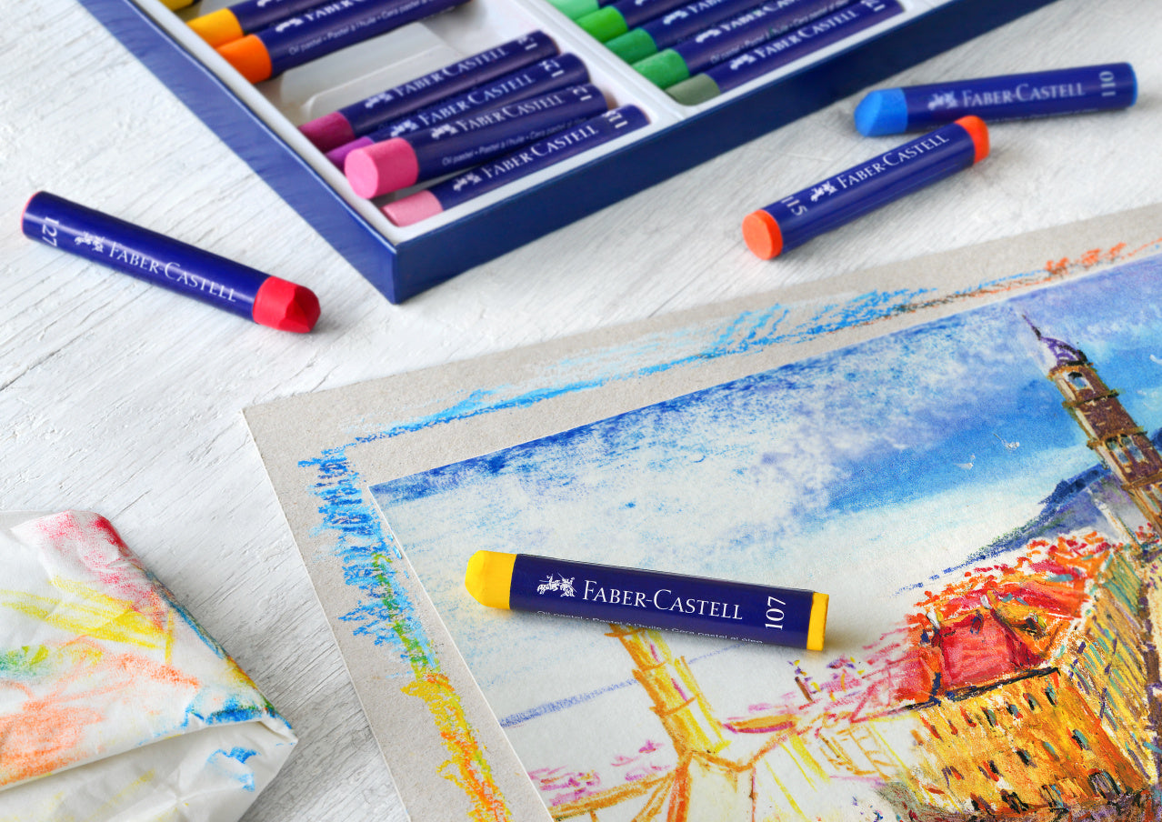 CREIOANE ULEI PASTEL 24 CULORI FABER-CASTELL