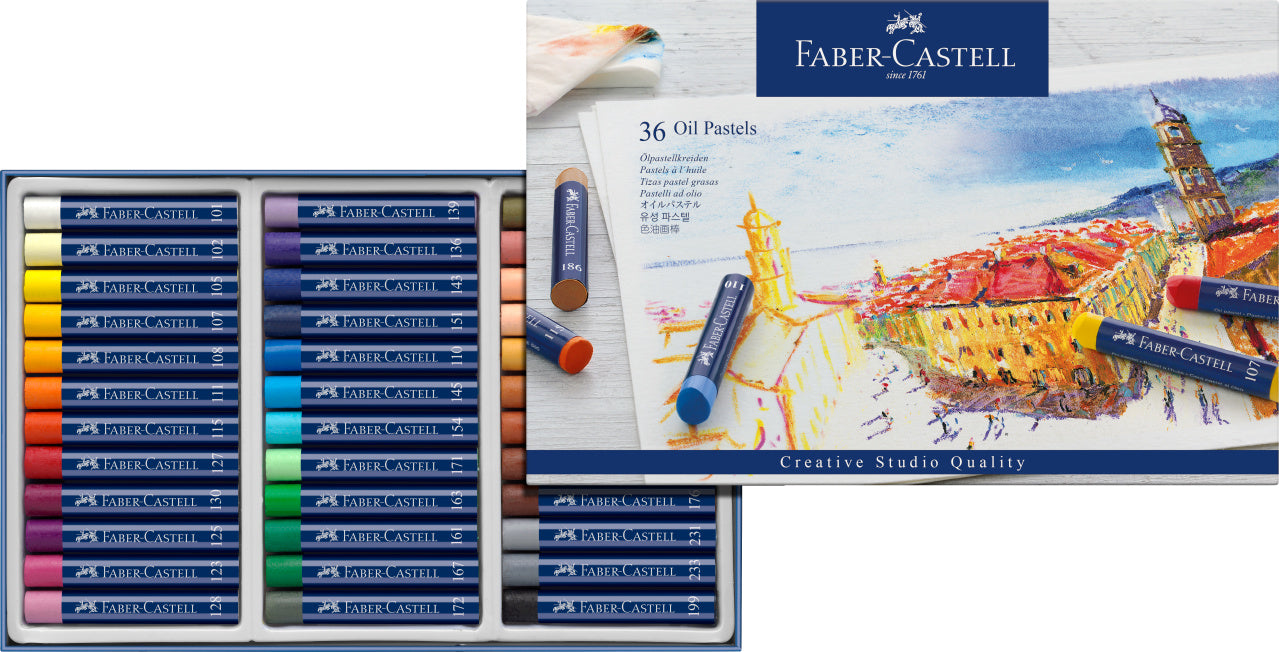 CREIOANE ULEI PASTEL 36 CULORI FABER-CASTELL