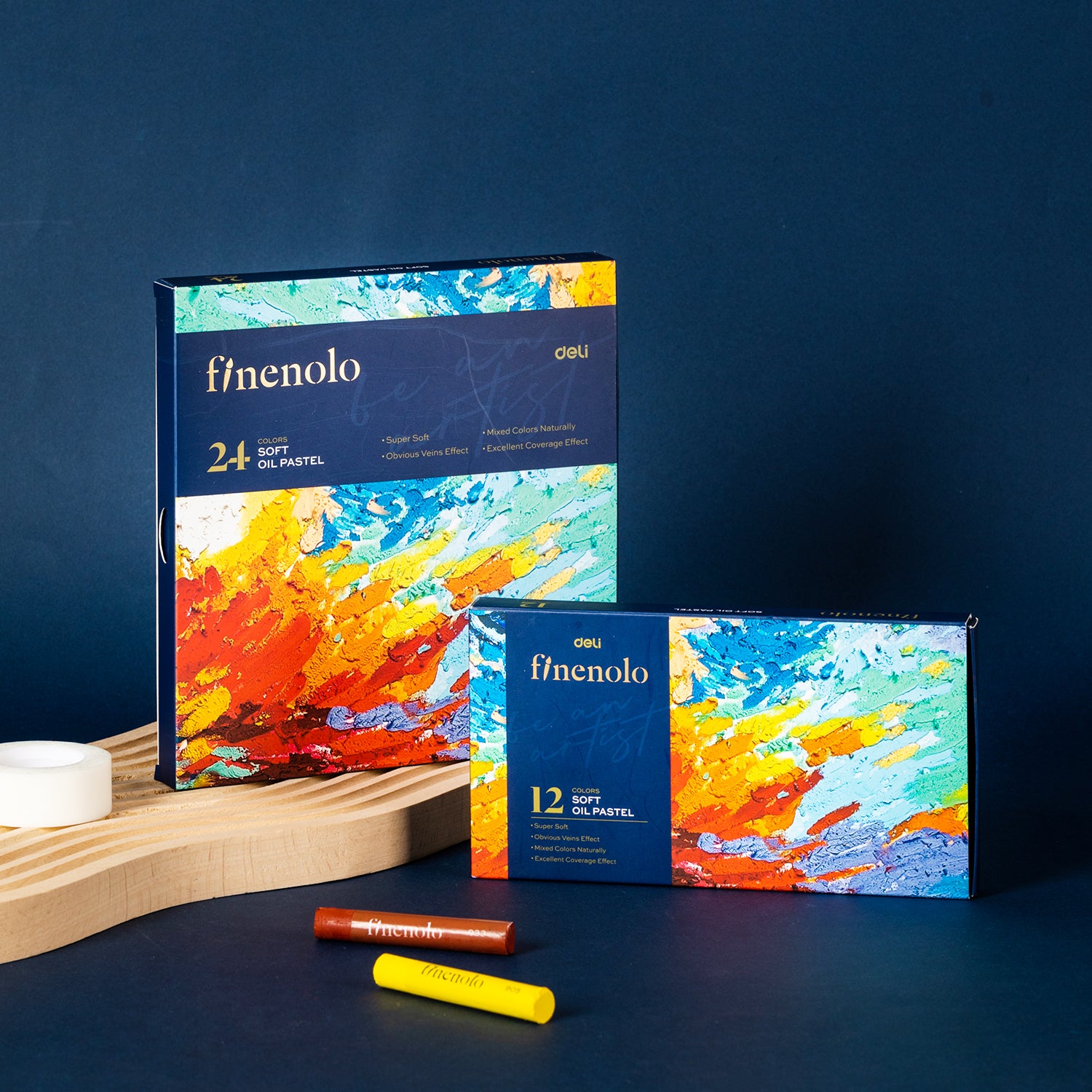 CREIOANE ULEI PASTEL PROFESIONALE 24 CULORI FINENOLO DELI