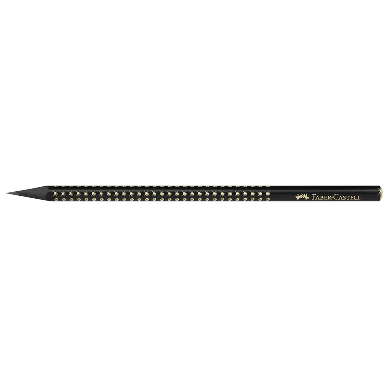 CREION GRAFIT B GRIP SPARKLE LEMN NEGRU MIDNIGHT GOLD FABER-CASTELL