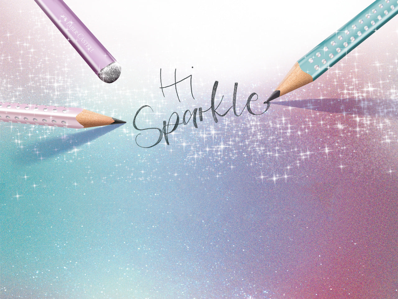 CREION GRAFIT B SPARKLE JUMBO BLEU OCEAN 2023 FABER-CASTELL